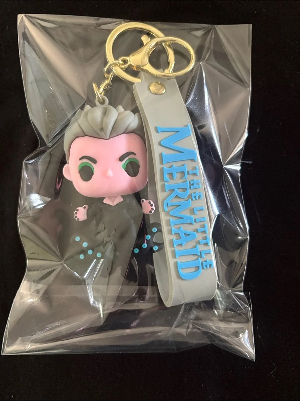 Little Mermaid Villain Ursula Keychain Bag Charm - Gray, Pink, Black, Teal